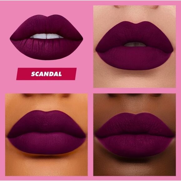 Lime Crime Velvetines Liquid Matte Lipstick - Scandal - 0.088 fl oz / 2.6 ml - Picture 3 of 6